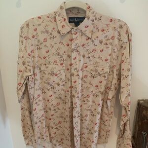 Vintage Ralph Lauren cotton flannel western button down